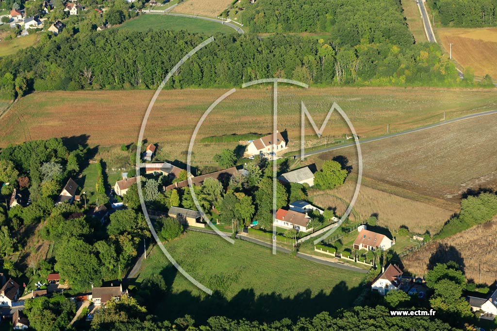 Photo arienne de Dampierre sur Avre (Le Plessis de Dampierre)