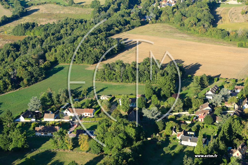 Photo arienne de Dampierre sur Avre (Le Plessis de Dampierre)