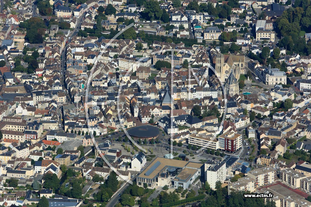 Photo arienne de Dreux (Centre Ville)