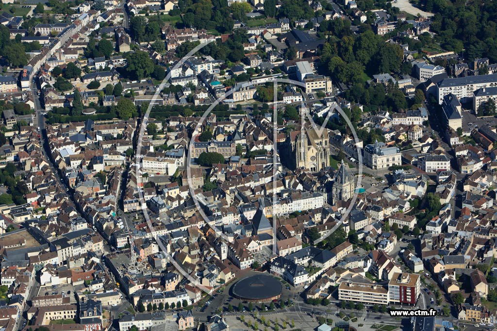 Photo arienne de Dreux (Centre Ville)