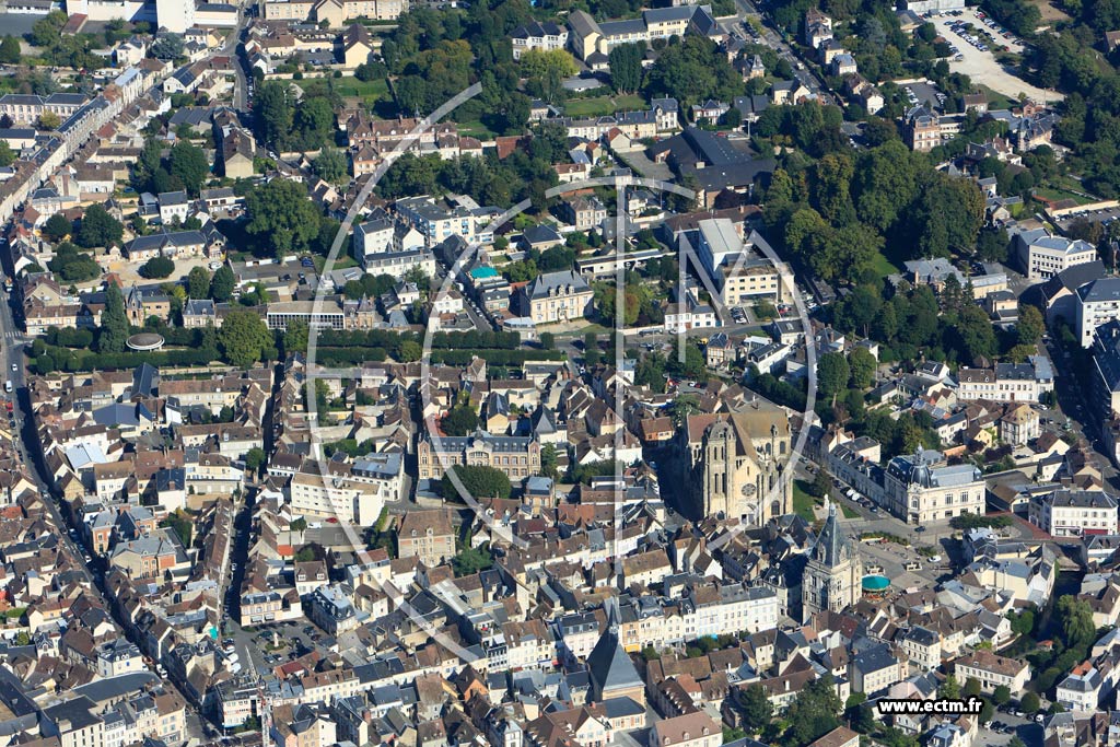 Photo arienne de Dreux (Centre Ville)