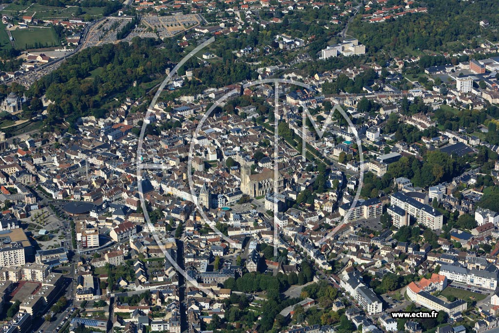 Photo arienne de Dreux (Centre Ville)