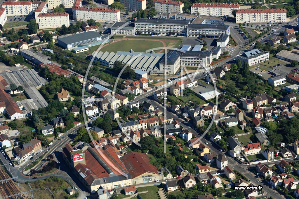 Photo arienne de Dreux (Quartier Haricot)