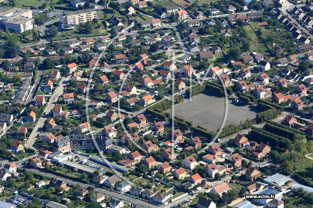 Photo arienne de Dreux (Quartier Rieuville)