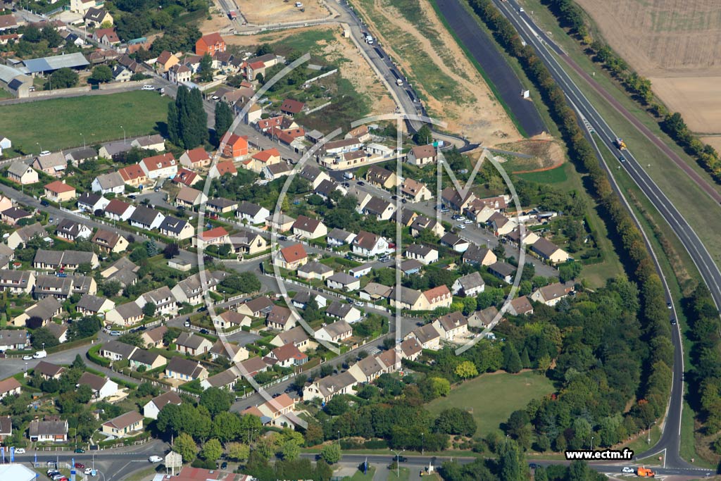 Photo arienne de Dreux (Quartier Rieuville)