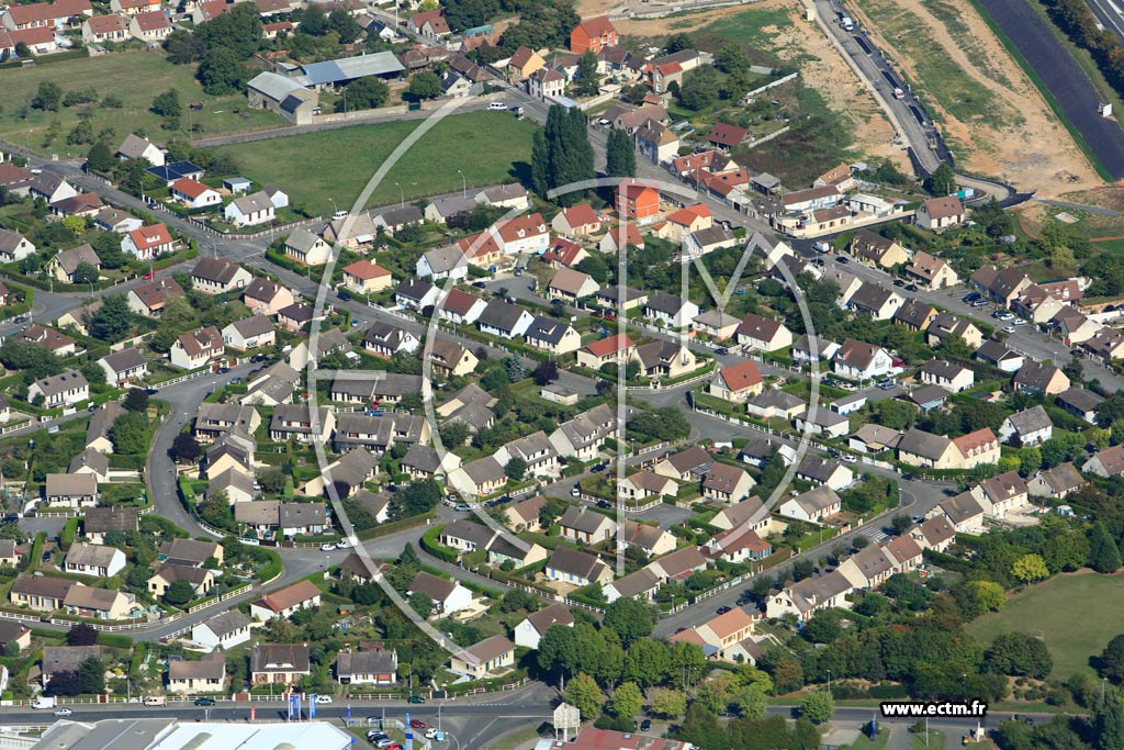 Photo arienne de Dreux (Quartier Rieuville)