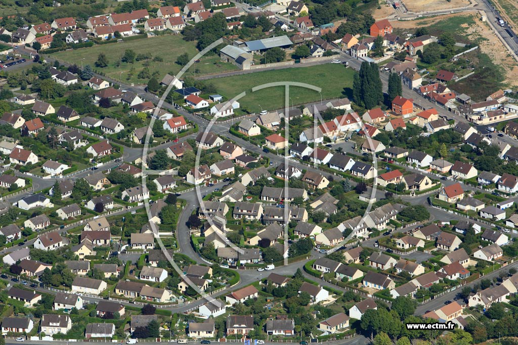 Photo arienne de Dreux (Quartier Rieuville)