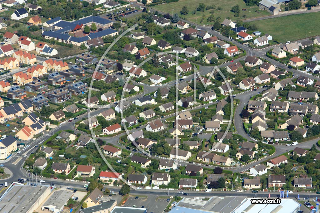 Photo arienne de Dreux (Quartier Rieuville)