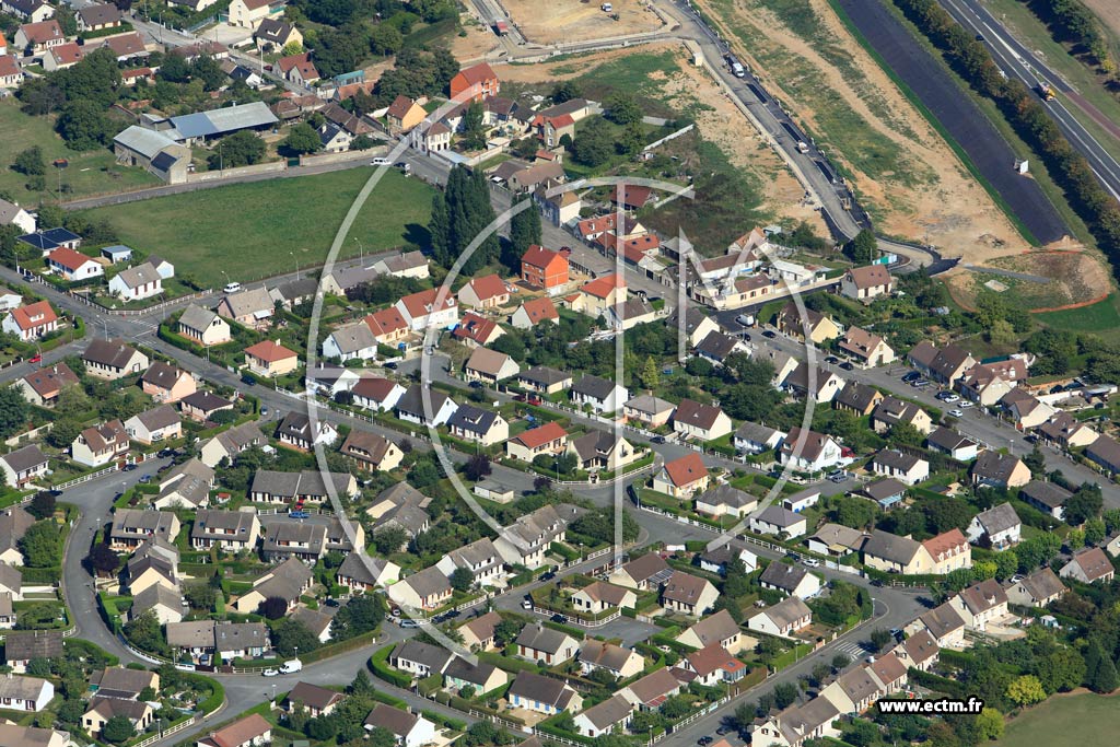 Photo arienne de Dreux (Quartier Rieuville)