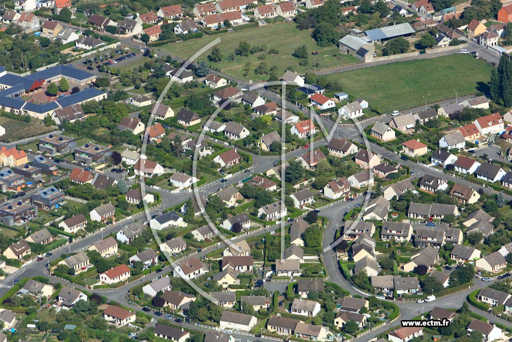 Photo arienne de Dreux (Quartier Rieuville)