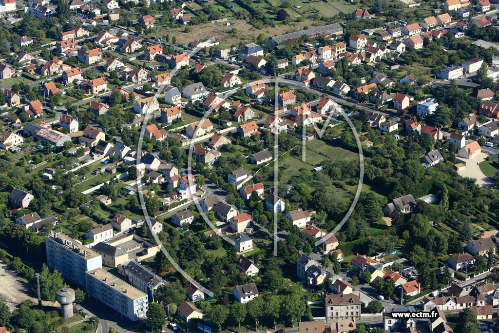 Photo arienne de Dreux (Quartier Rochelles)