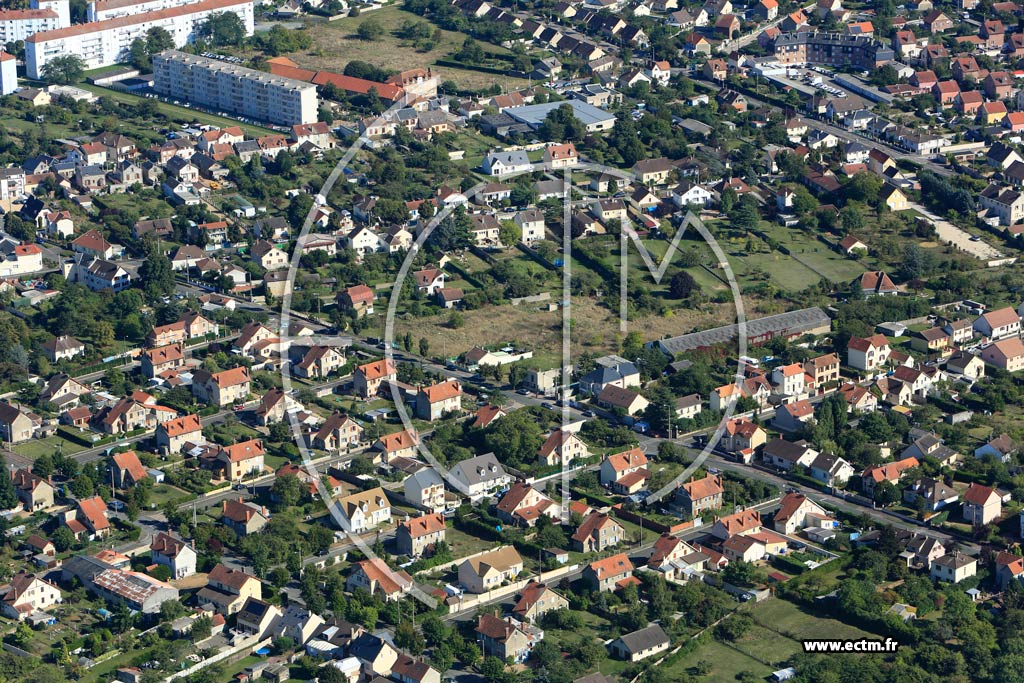 Photo arienne de Dreux (Quartier Rochelles)