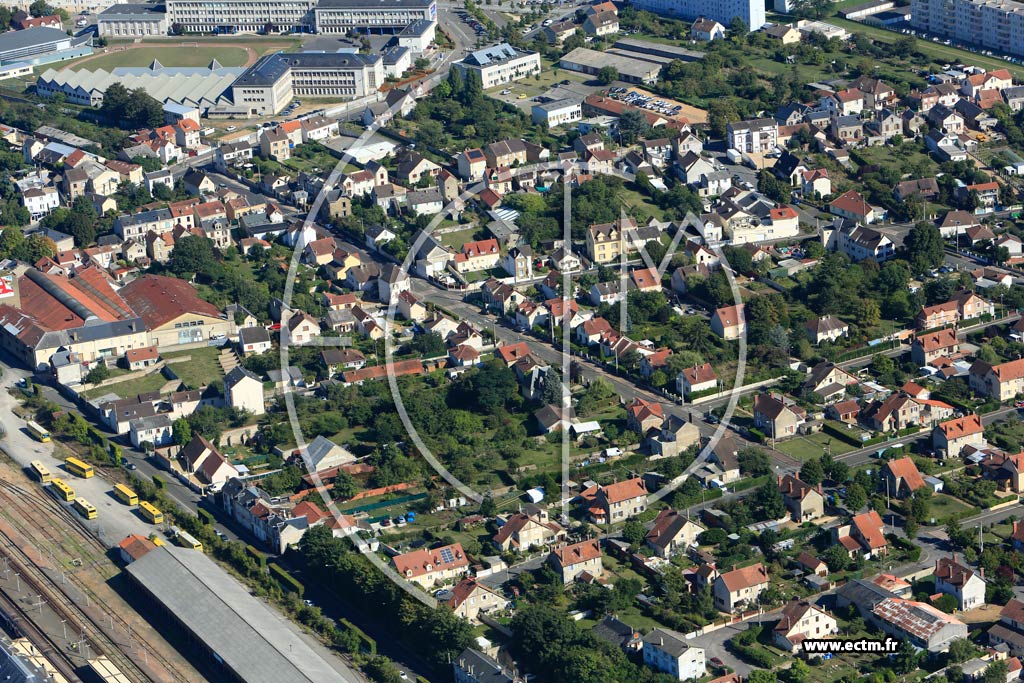 Photo arienne de Dreux (Quartier Rochelles)