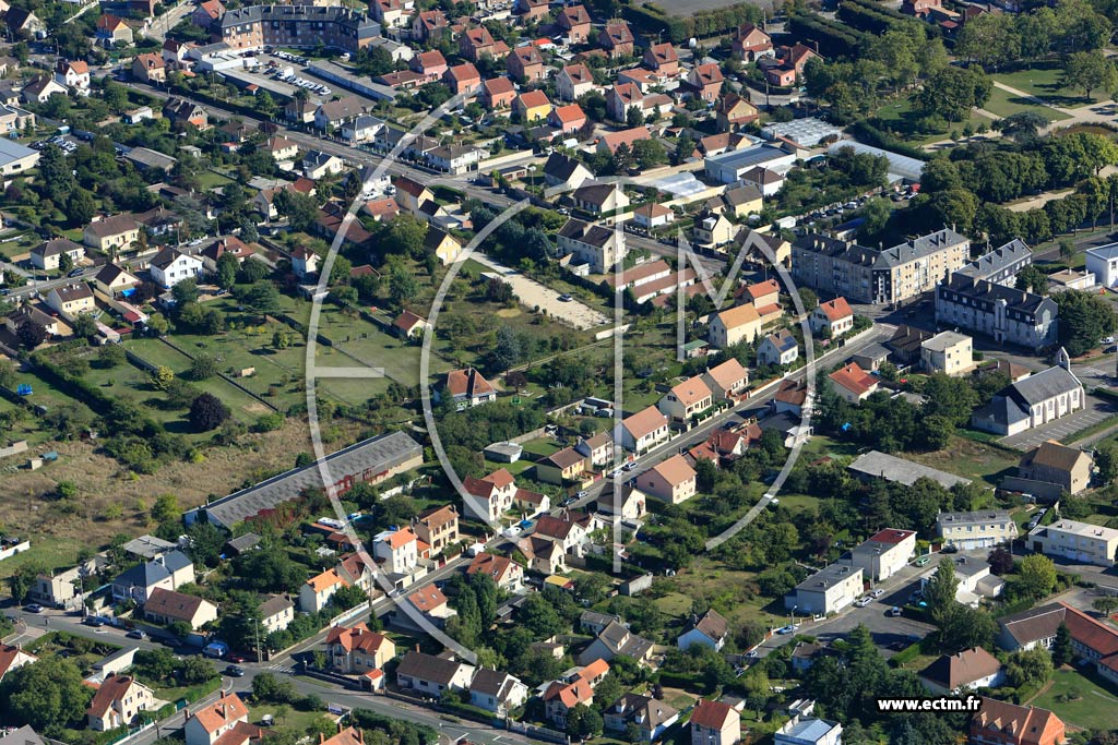 Photo arienne de Dreux (Quartier Rochelles)