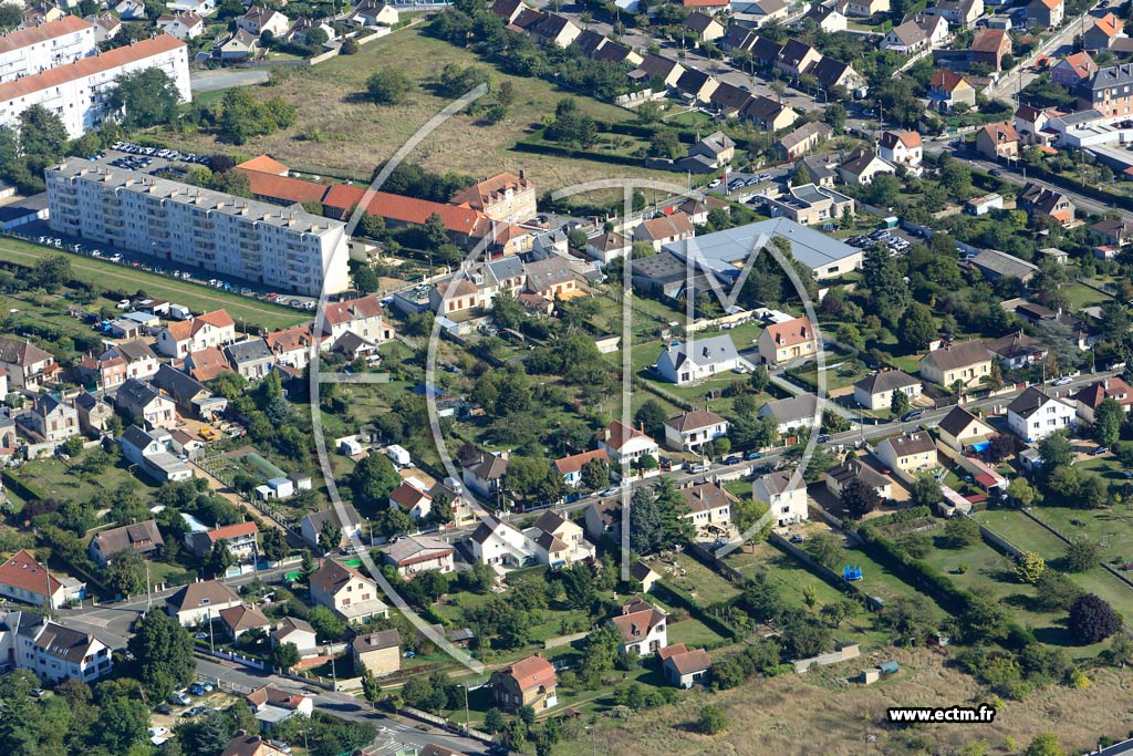 Photo arienne de Dreux (Quartier Rochelles)