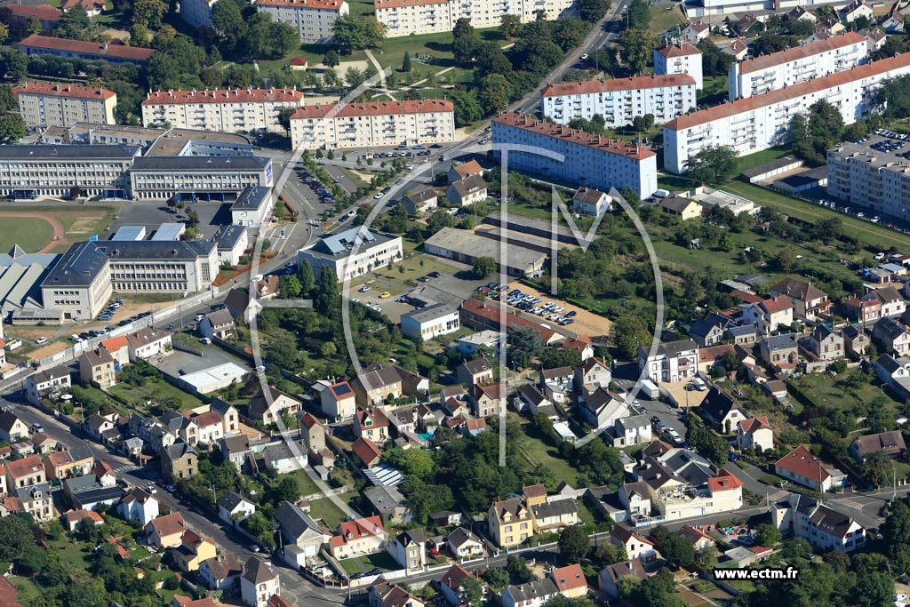 Photo arienne de Dreux (Quartier Rochelles)