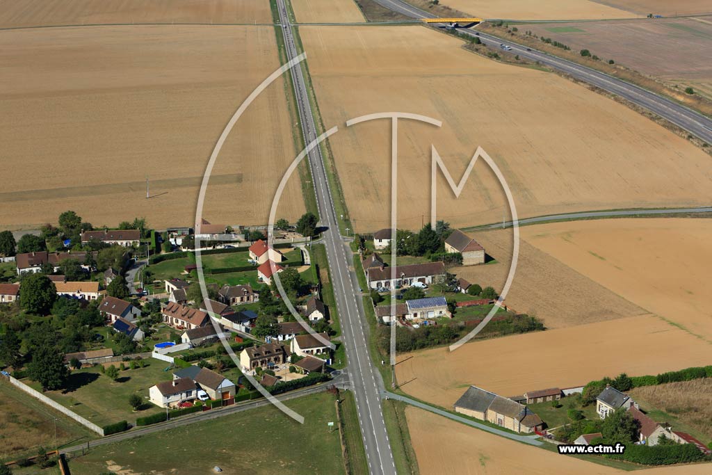 Photo arienne de La Madeleine-de-Nonancourt (Buray)