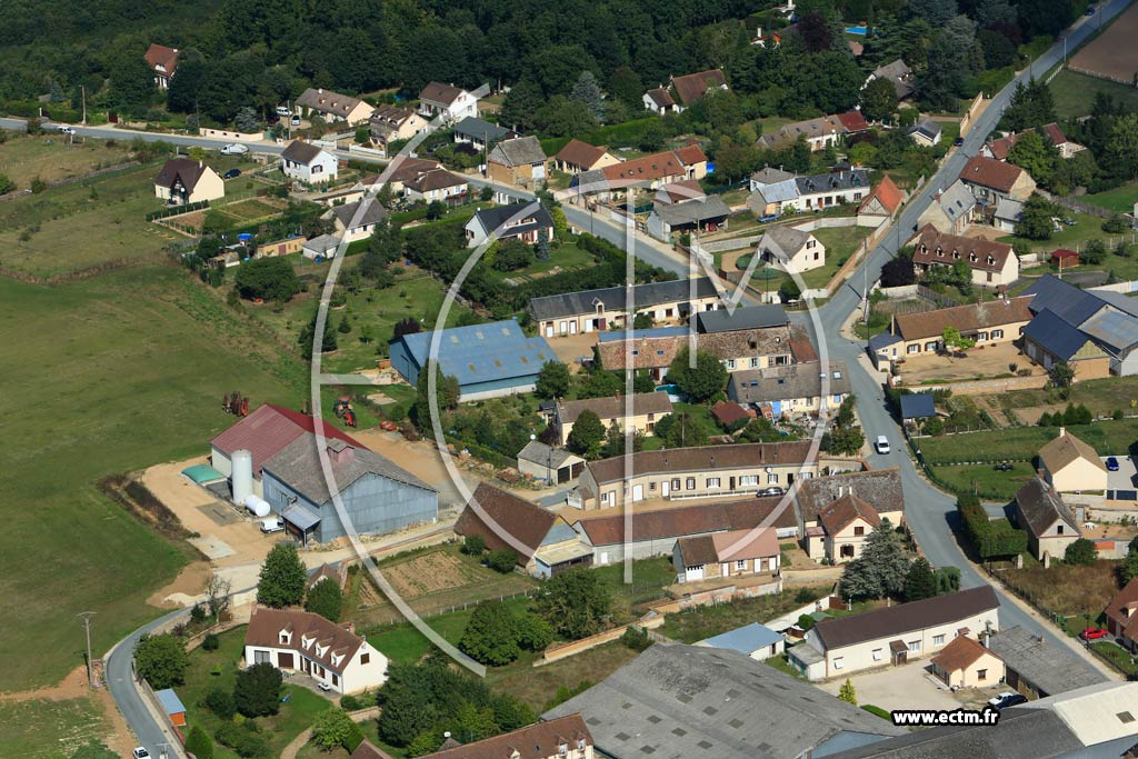 Photo arienne de Le Boullay-Mivoye (Fonville)