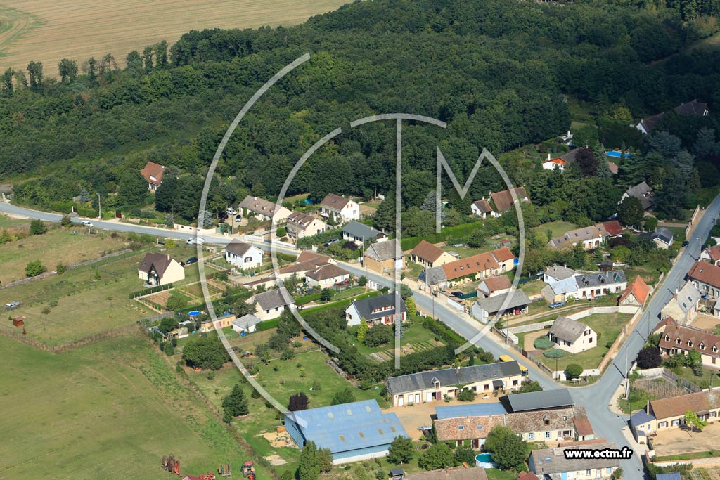 Photo arienne de Le Boullay-Mivoye (Fonville)