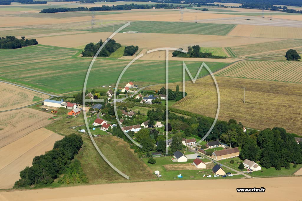Photo arienne de Lignerolles (Beaufort)