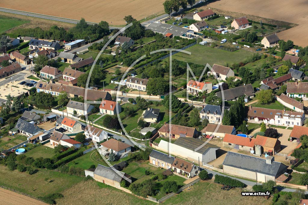 Photo arienne de Marville-Moutiers-Brle