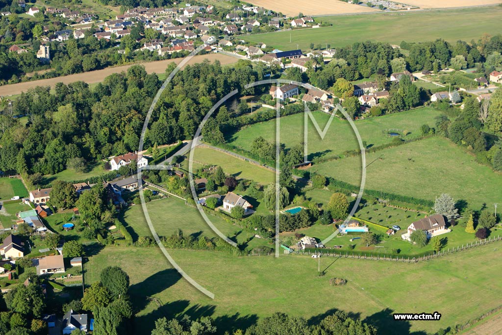 Photo arienne de Saint-Germain-sur-Avre (Monthuley en France)