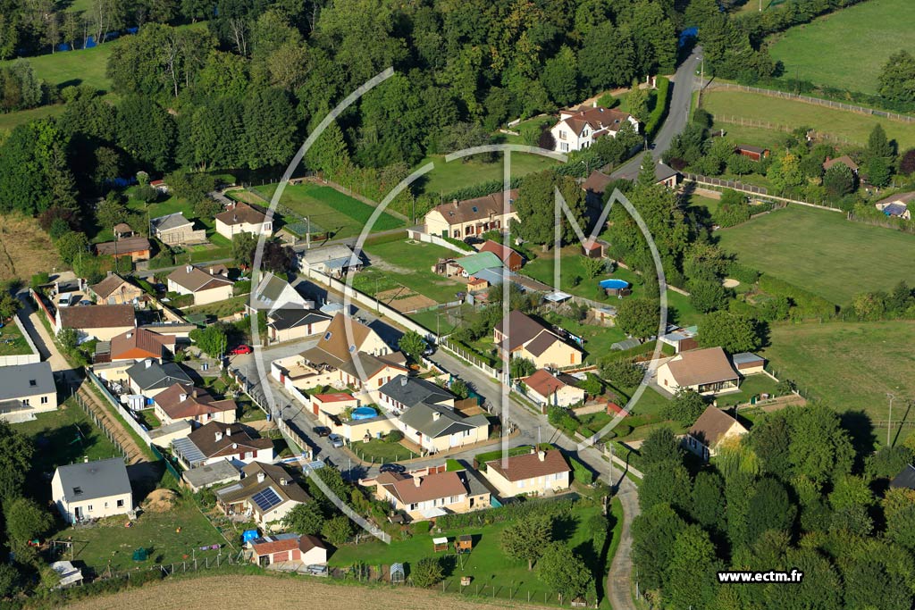 Photo arienne de Saint-Germain-sur-Avre (Monthuley en France)