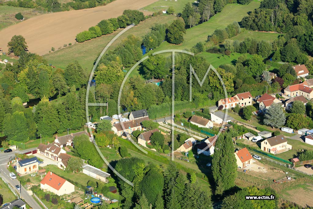 Photo arienne de Saint-Germain-sur-Avre (Monthuley en France)