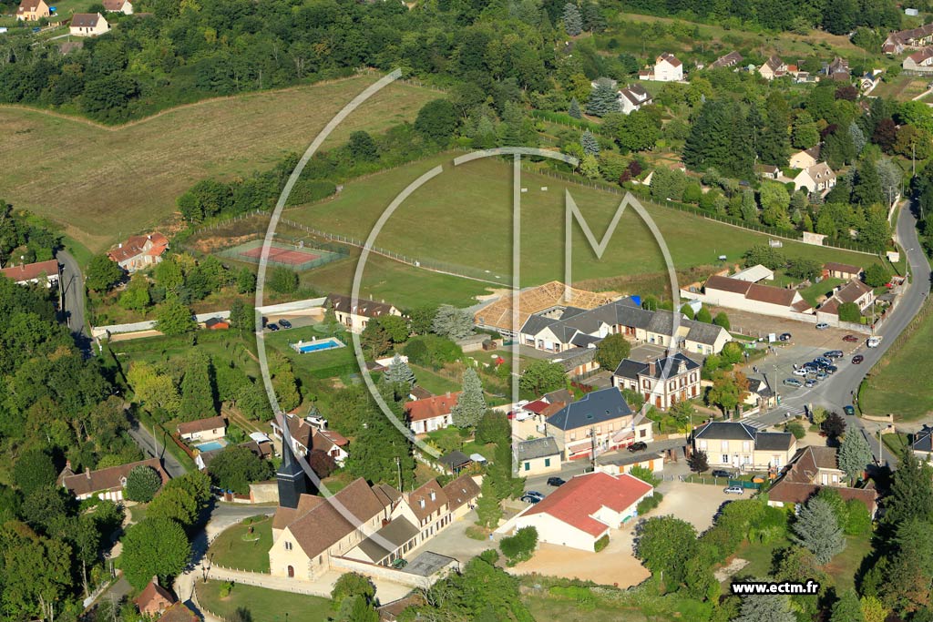 Photo arienne de Saint-Germain-sur-Avre (Monthuley en France)