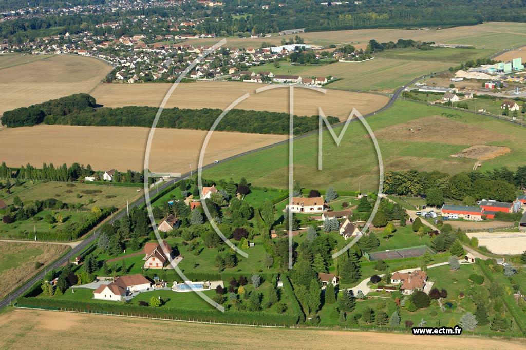 Photo arienne de Saussay (La Cablerie)