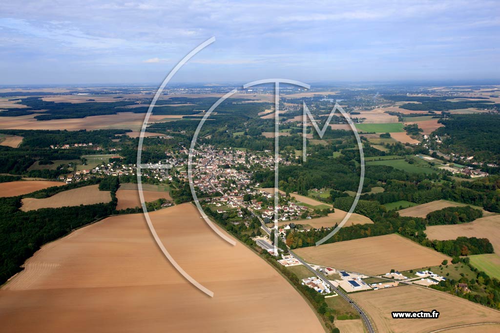 Photo arienne de Villemeux-sur-Eure