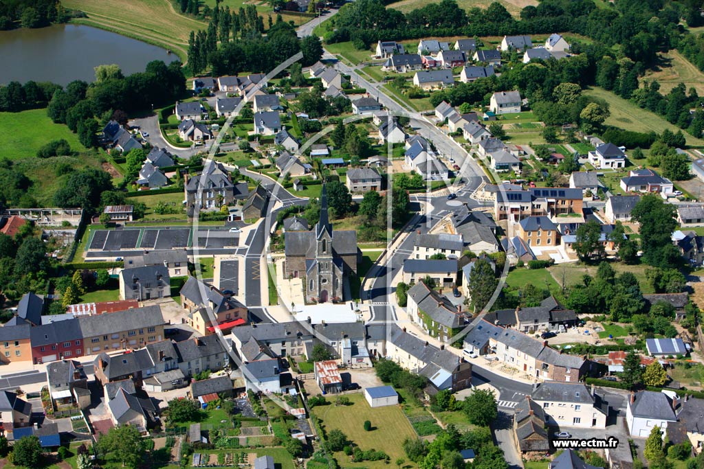 Photo arienne de Boisgervilly