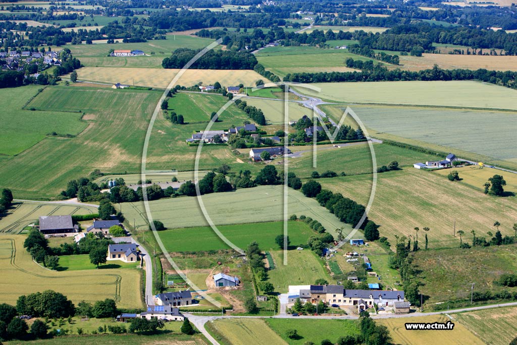 Photo arienne de Boisgervilly (La ville s Bommeaux)