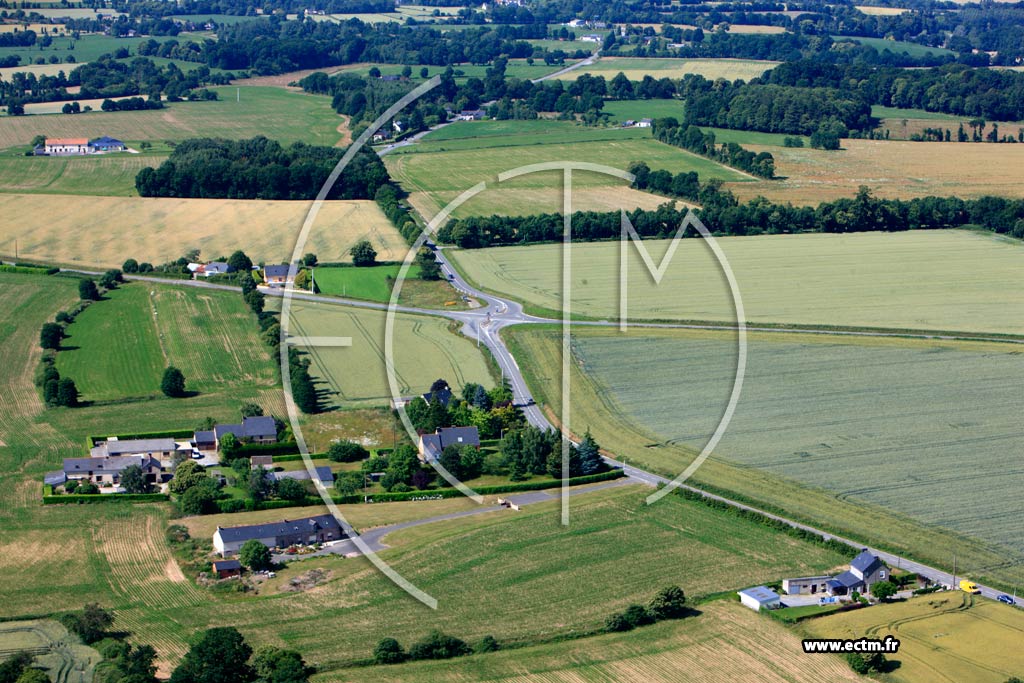 Photo arienne de Boisgervilly (La ville s Bommeaux)