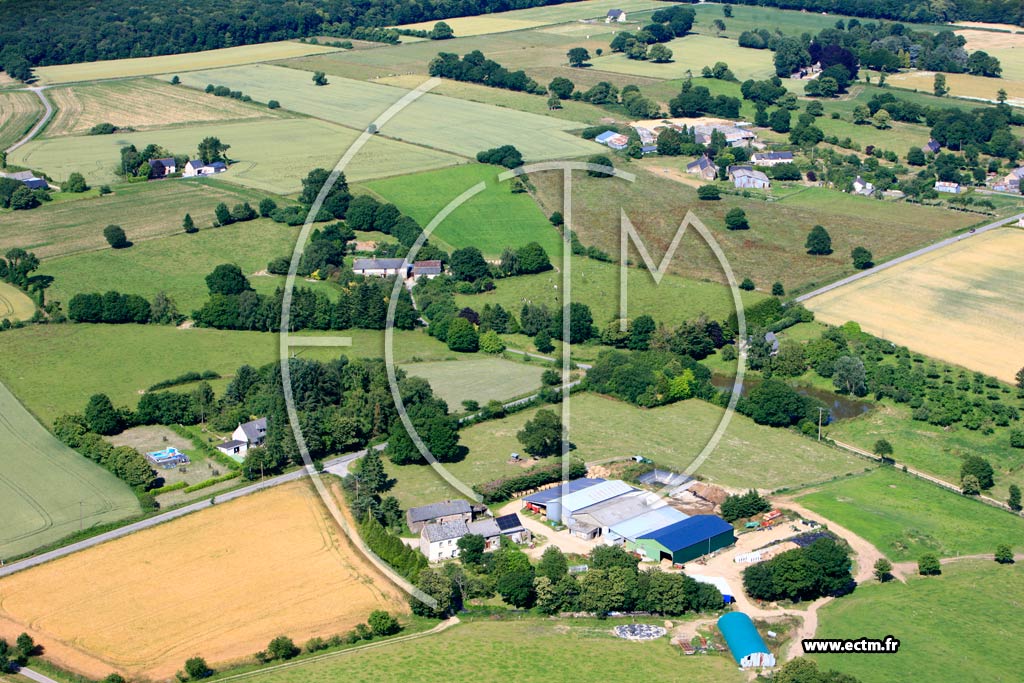 Photo arienne de Iffendic (La Haute ville)