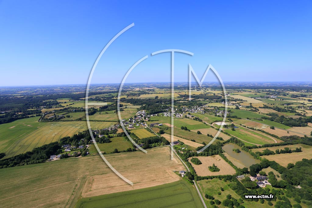 Photo arienne de Iffendic (Les Quatre Routes)