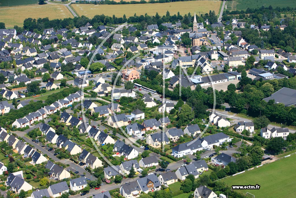 Photo arienne de La Chapelle-des-Fougeretz