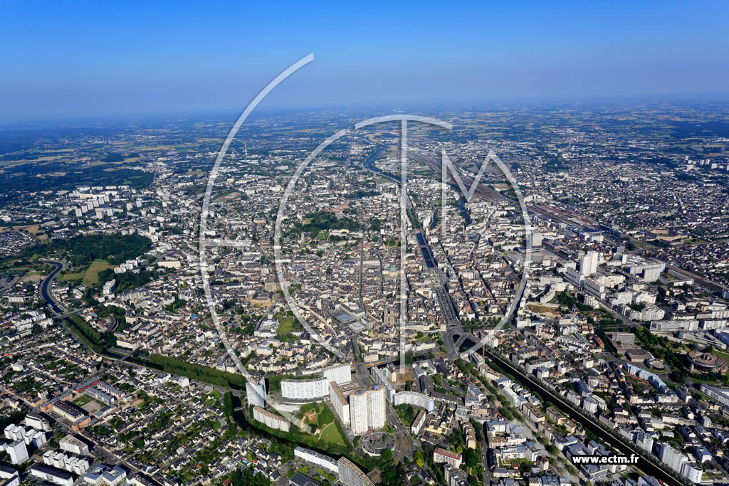 Photo arienne de Rennes