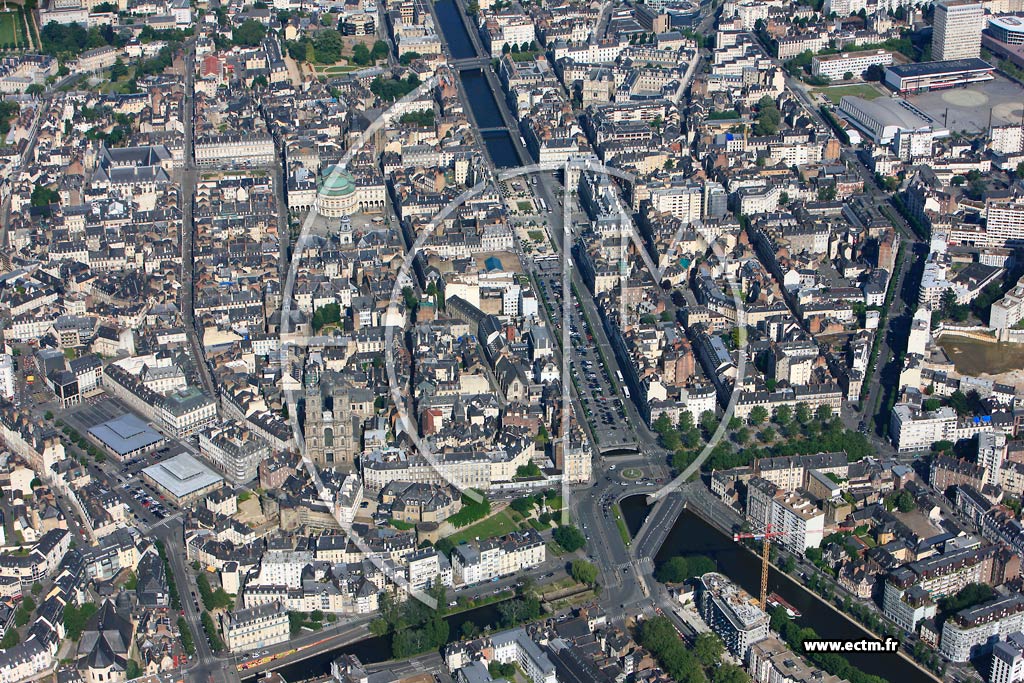 Photo arienne de Rennes (Cathdrale)