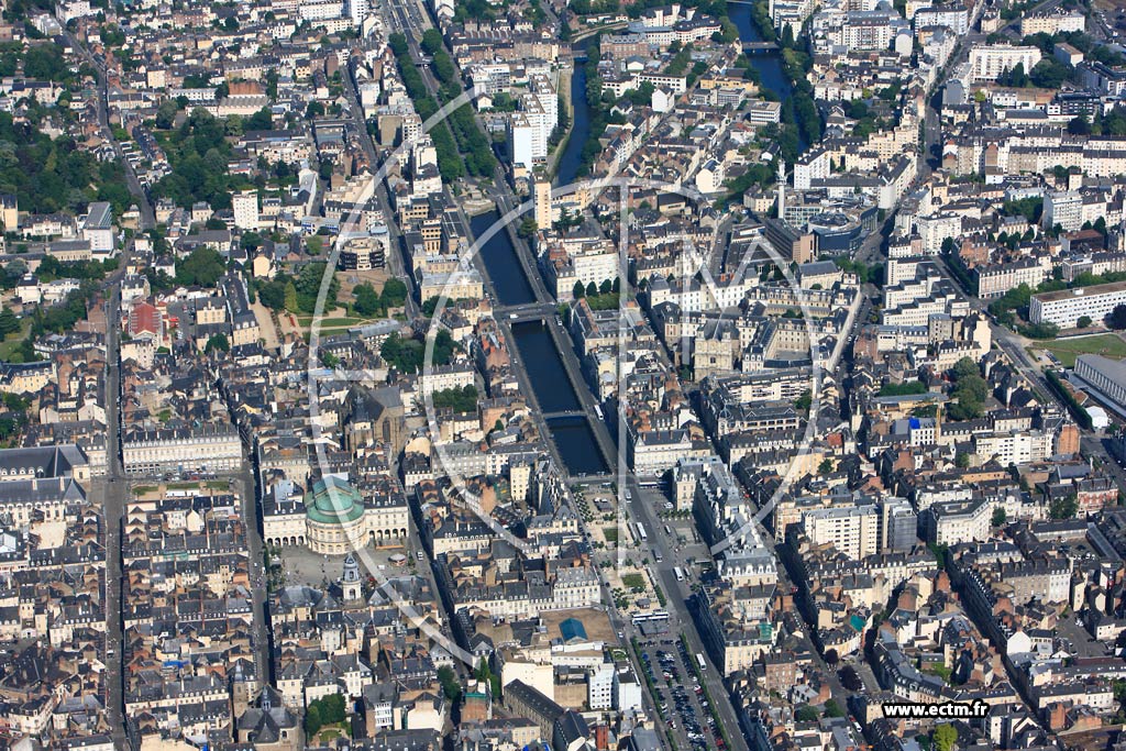 Photo arienne de Rennes (Cathdrale)