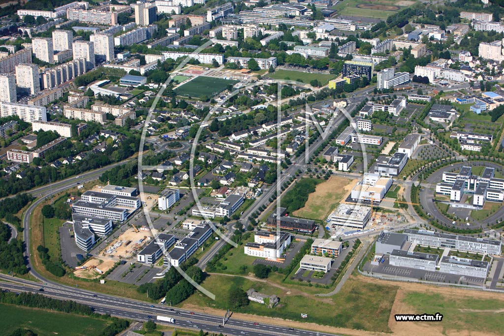 Photo arienne de Rennes (Champeaux)