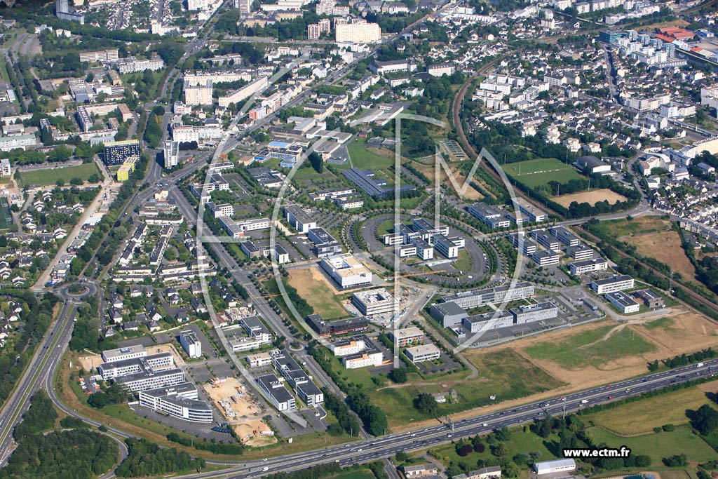 Photo arienne de Rennes (Champeaux)