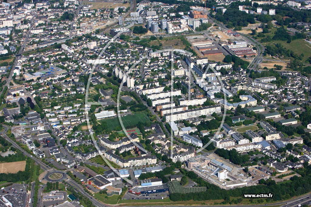 Photo arienne de Rennes (Cleunay)
