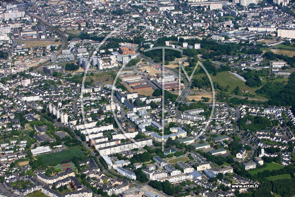 Photo arienne de Rennes (Cleunay)