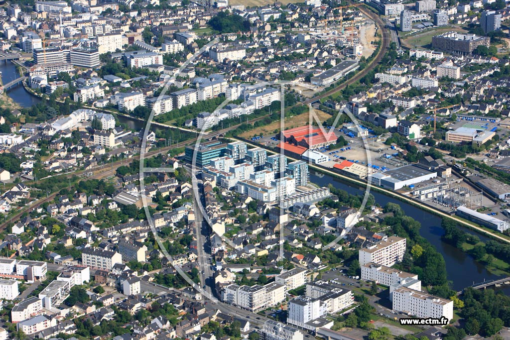 Photo arienne de Rennes (Cleunay)