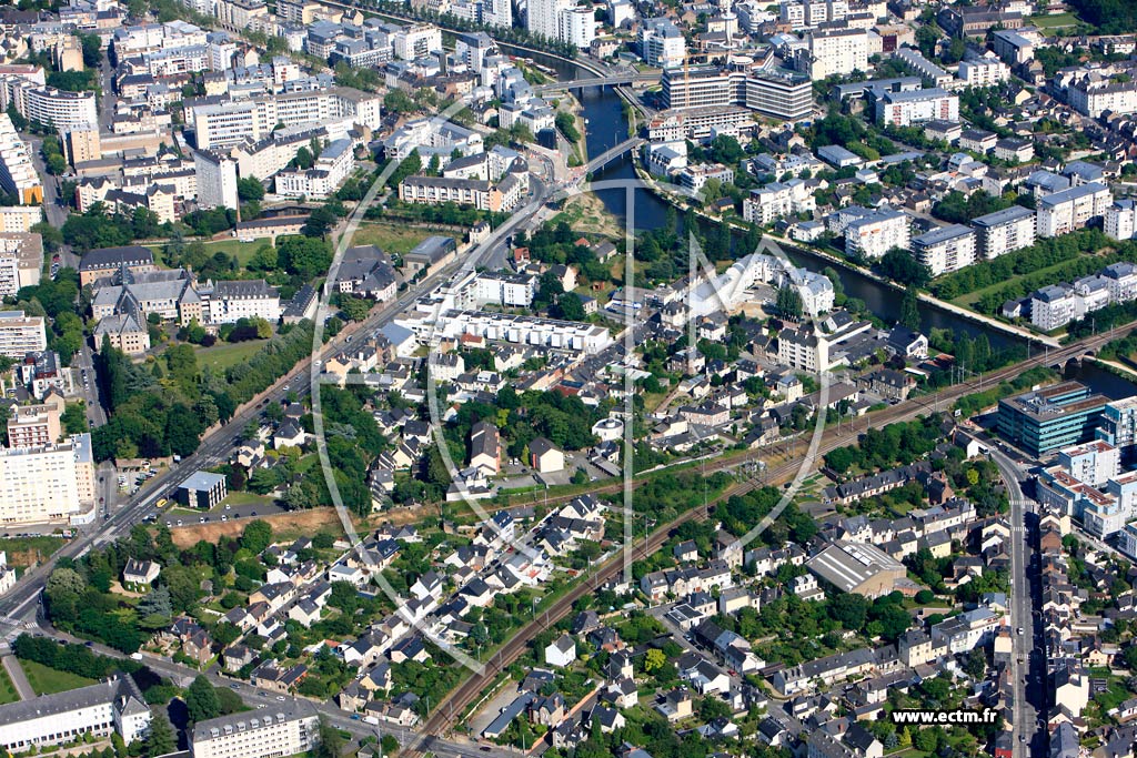 Photo arienne de Rennes (Cleunay)