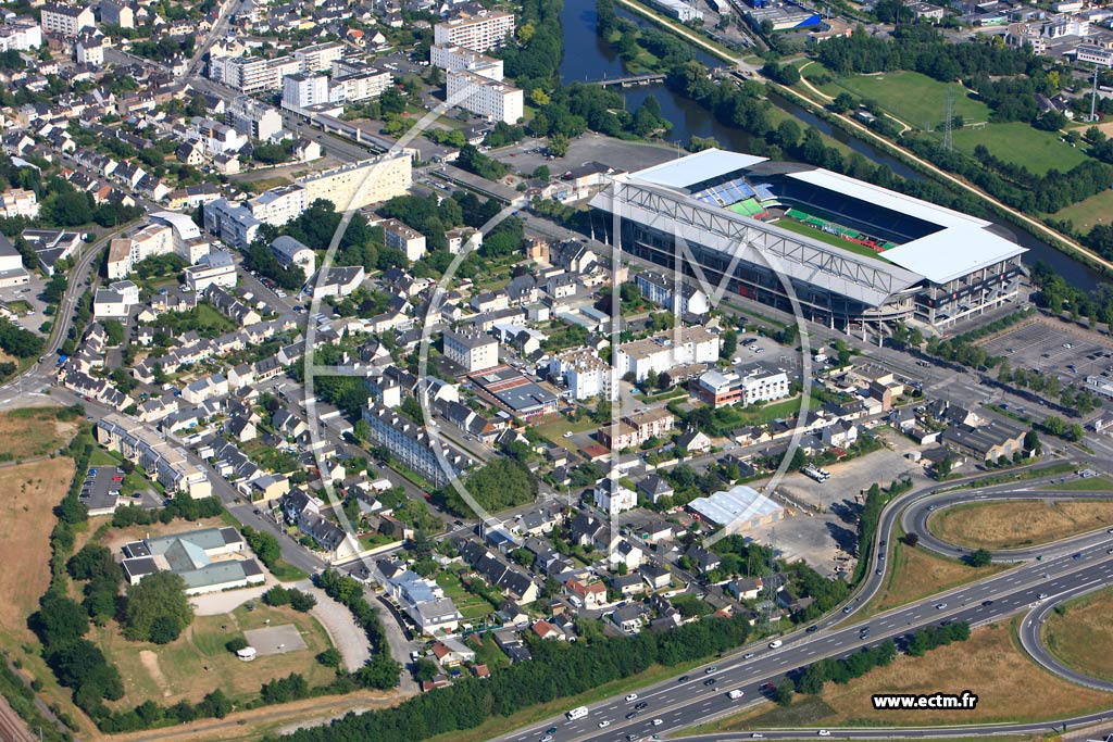 Photo arienne de Rennes (Moulin du Comte)