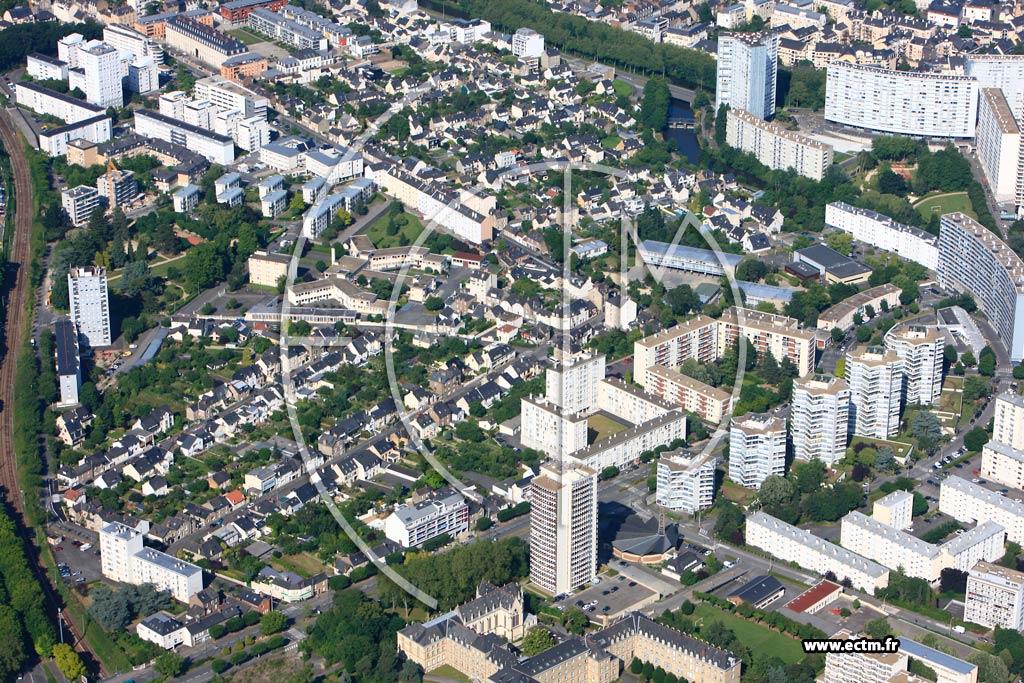 Photo arienne de Rennes (Rue du Brest Ouest)