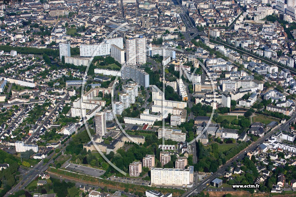 Photo arienne de Rennes (Rue du Brest Ouest)