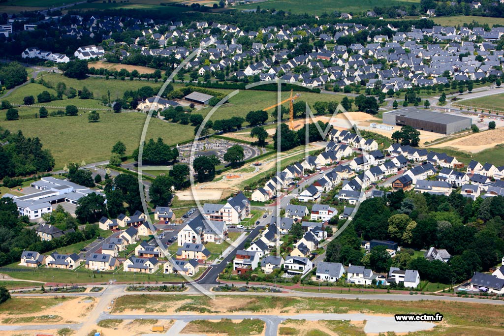 Photo arienne de Saint-Grgoire (Nord Est)